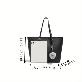 bags : Elegante Schoudertas met Grote Capaciteit - Zwart in van Pantino