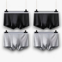 Boxer Briefs : Ademende Boxershorts - Sexy en Comfortabel - 2 Zwart in 2 Zwart - 2 Grijs van Pantino