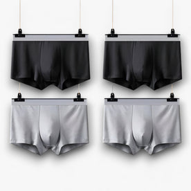 underwear : Ademende Boxershorts - Sexy en Comfortabel - 2 Zwart in 2 Zwart - 2 Grijs van Pantinoshop