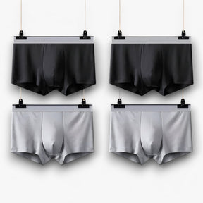 Boxer Briefs : Ademende Boxershorts - Sexy en Comfortabel - 2 Zwart in 2 Zwart - 2 Grijs van Pantino