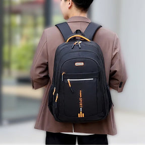 bags : Rugzak Heren Zwart-a - UrbanHike - Moderne Oxford Waterdichte in van Pantino
