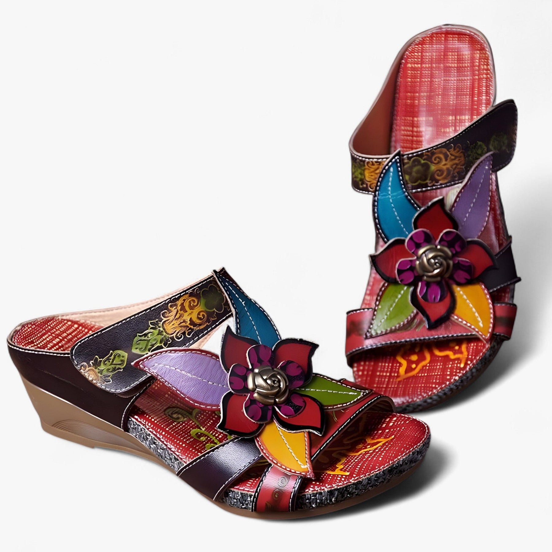 Sandals : Sandalen Bohemia - Blauw Bali in van Pantino