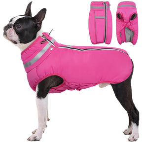 pets : Gezellige en Reflecterende Hondenwinterjas - Roze in van Pantino