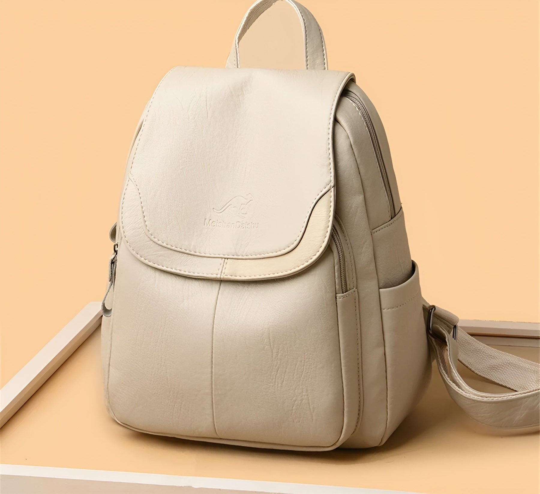 bags : Vintage Boekentas Dames - Retro Leren Schooltas Design - PU-Leer in van Pantino