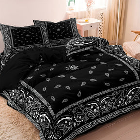 home & garden : Luxe Layers - Paisley Mandala Bloemen Gedrukte Dekbedovertrek Beddengoed Set in EU King van Pantino