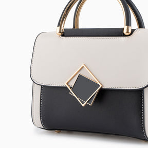 bags : Schoudertas Dames - Kleurblokken Geometrische Gesp Design - PU-Leer in van Pantino