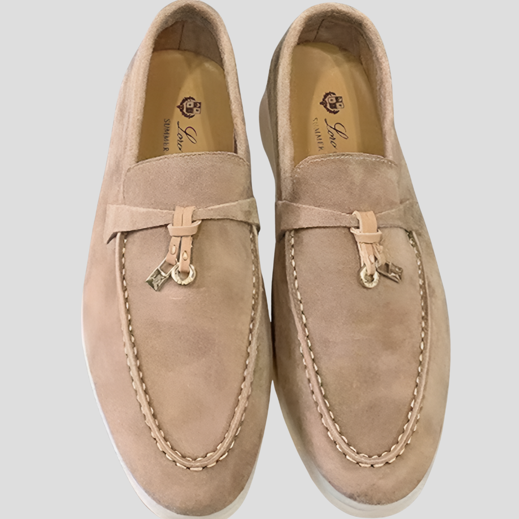 Fashion : Dames Loafers - Elegant, Comfortabel & Veelzijdige Stijl in Kaki van Jeecey