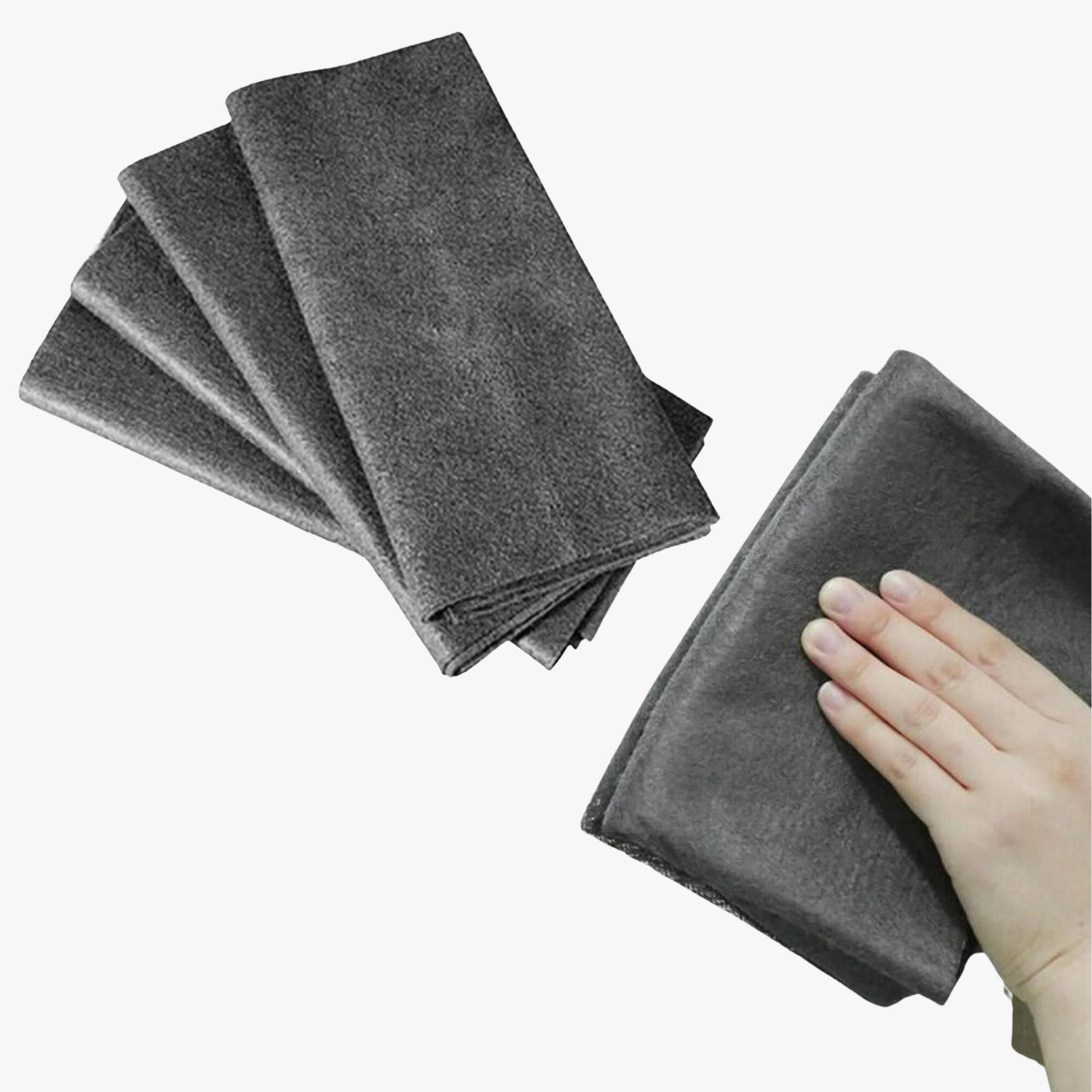 home & garden : Magische Reinigingsdoek Zwart - Hardnekkig Vuil Microvezel - Microvezel in van Pantino