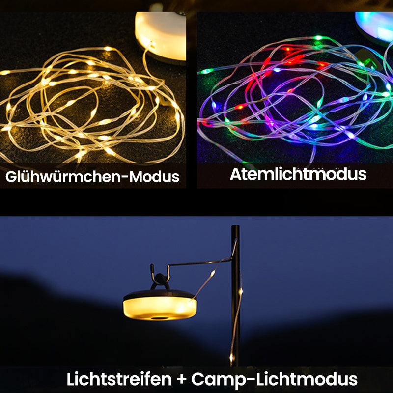 outdoor equipment : Waterdichte Draagbare Opvouwbare Lichtketting Type C Opladen in van Pantino