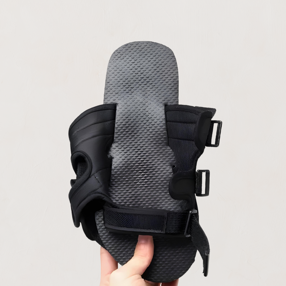 Riemen : Platform Slides Unisex Zwart - Verstelbare Riemen in van Pantino