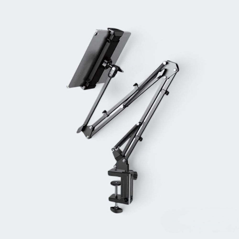 Tablet Stand : Verstelbare Tablet Houder - Stabiel Bureau Bed Keukentafel - Aluminium in van Pantino