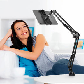 Tablet Stand : Verstelbare Tablet Houder - Stabiel Bureau Bed Keukentafel - Aluminium in van Pantino