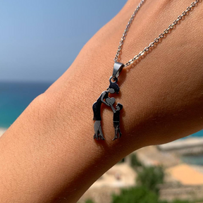 Necklace : ForeverTie Armband Dames - Symbool van Eeuwige Liefde - RVS in Moeder en zoon van Pantino