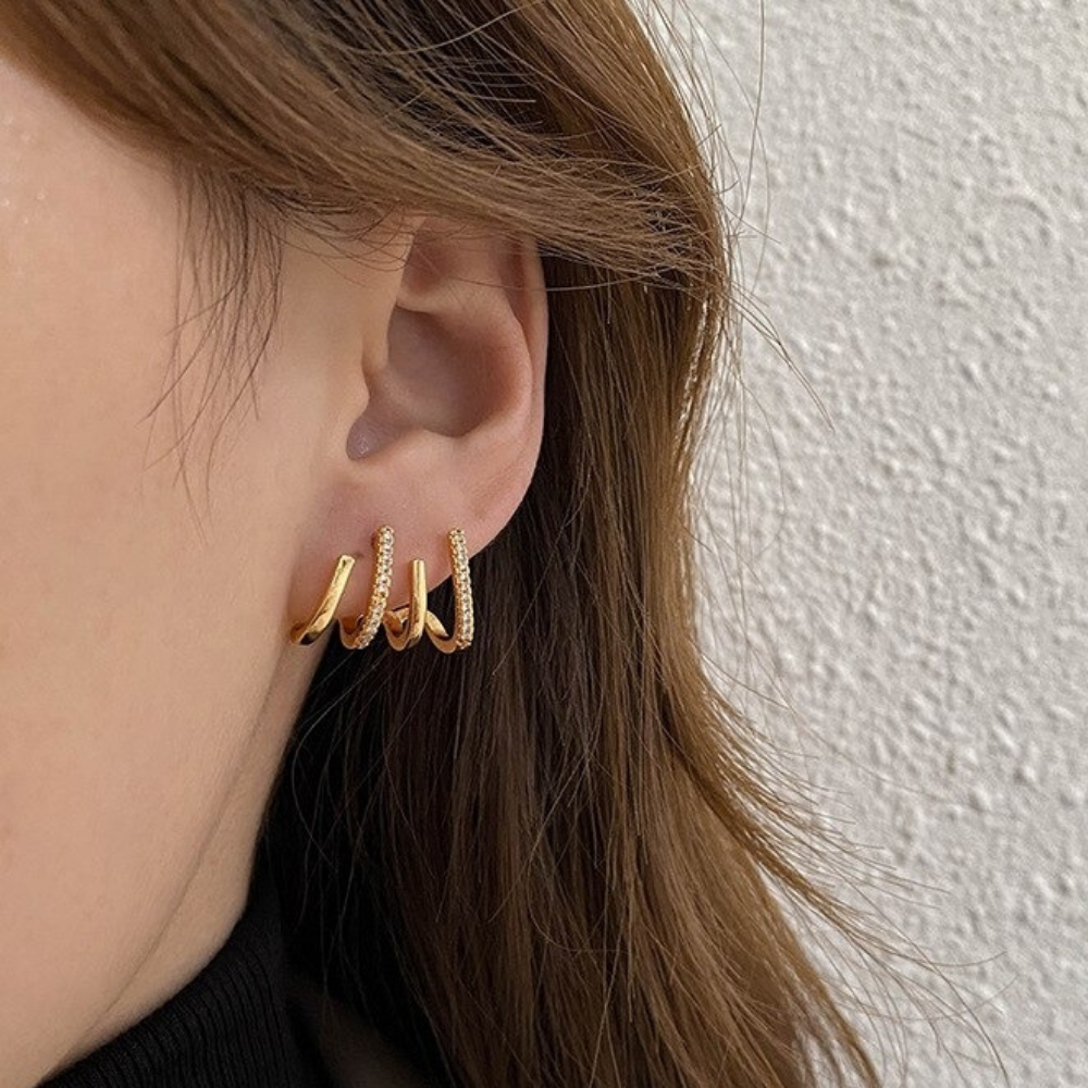 Earrings : Elegante Oorbellen (1+1) in van Pantino