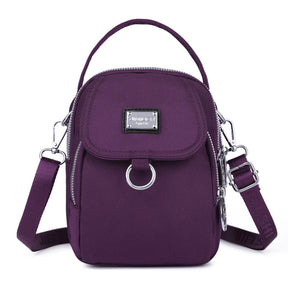 bags : Crossbody Tas Blauw - PhoneBag - Telefoonhoesje met Rits voor in van Pantino