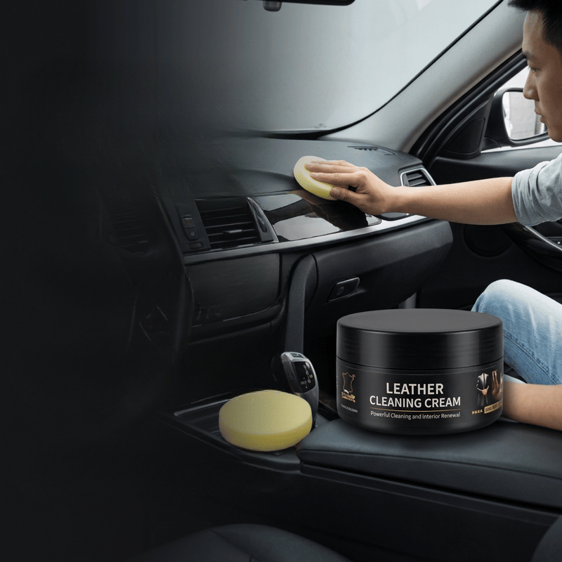 Auto – Cleaning & Care – Wax & Polish : Lederreinigingscrème Auto Interieur - Wit, Veelzijdig & Effectief in van Loranza