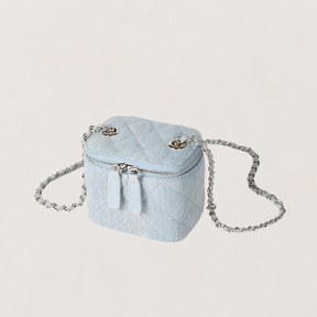 Handbags : Celeste Denim Schoudertas PM Dames - Denim Blauw in Enkel: licht van Pantino