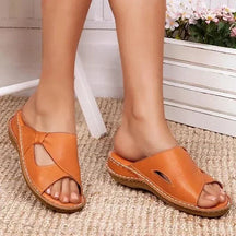 Sandals : Ergonomische Wandel Sandalen Dames - Comfortabele Sandalen voor Langdurig Gebruik - Bruin in Bruin van Pantino