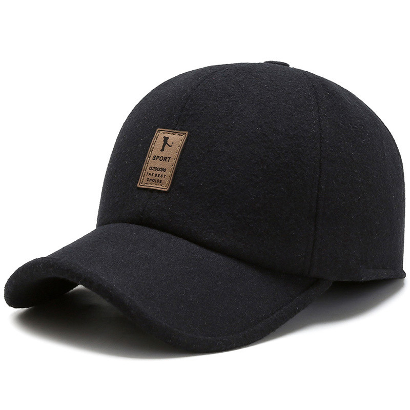 Baseball Cap : SnapHat - Gebreide Winter Baseballpet Donkergrijs in Zwart van Pantino