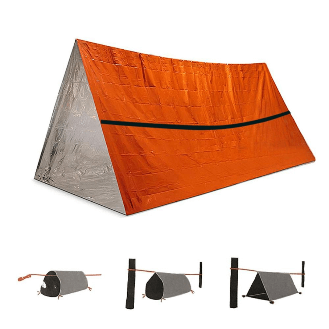 outdoor equipment : Wees Verstandig, Neem een Noodtent Mee Tijdens Kamperen in van Pantino