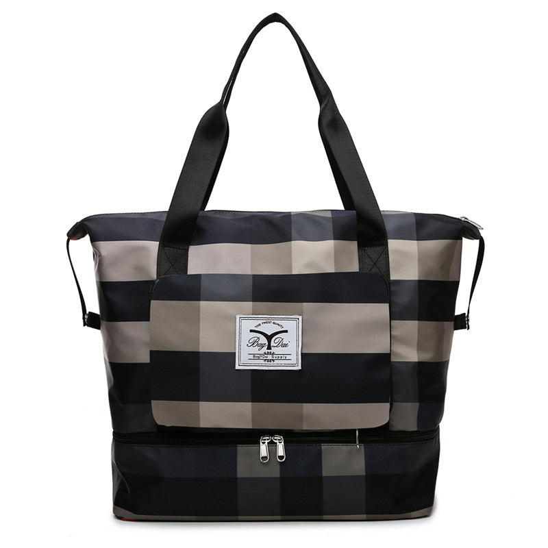 bags : Reistas Dames Paars-Aubergine - Nova's Opvouwbare in Zwart en wit van Pantino