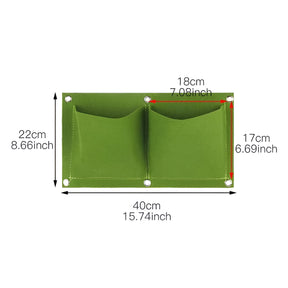 home & garden : Hangende Tas voor de Tuin - Voor Hangplanten en Buitengebruik 2 Groen Raster in 2 groen raster van Pantino