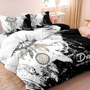 home & garden : Luxe Layers - Dromenvanger Gedrukte Dekbedovertrek Beddengoed Set in EU King van Pantino