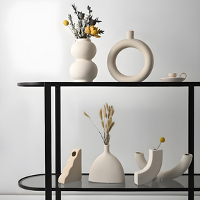 Woondecoratie : Vaas Set Keramiek - 3-Delig Woondecoratie - Modern Design in van Pantino