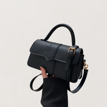 Tassen : Handtas Dames Zwart - Elegante Stijl - Synthetisch Leer in Zwart van Pantino