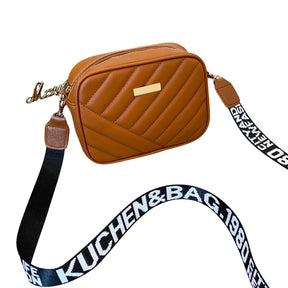 bags : The Tokyo Bag Dames Leer - Zwart in BRUIN van Pantino
