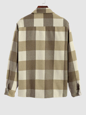 Shirt : Casual Geruite Heren Overhemd - Groen in van Pantino