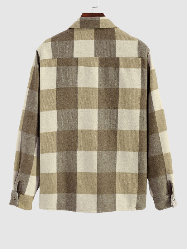 Shirt : Casual Geruite Heren Overhemd - Groen in van Pantino