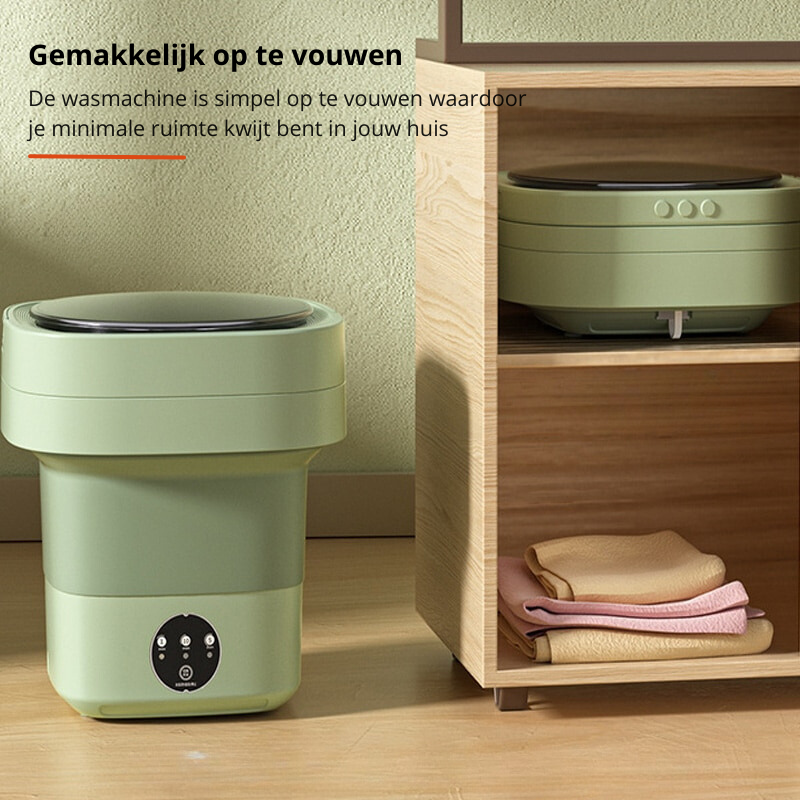 home & garden : FoldaWash - De Handige Opvouwbare Mini Wasmachine met Droger - Groen in van Pantino