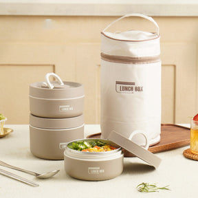home & garden : Geïsoleerde Lunchbox Meerlaags - Vers Eten Overal Meenemen - RVS in van Pantino