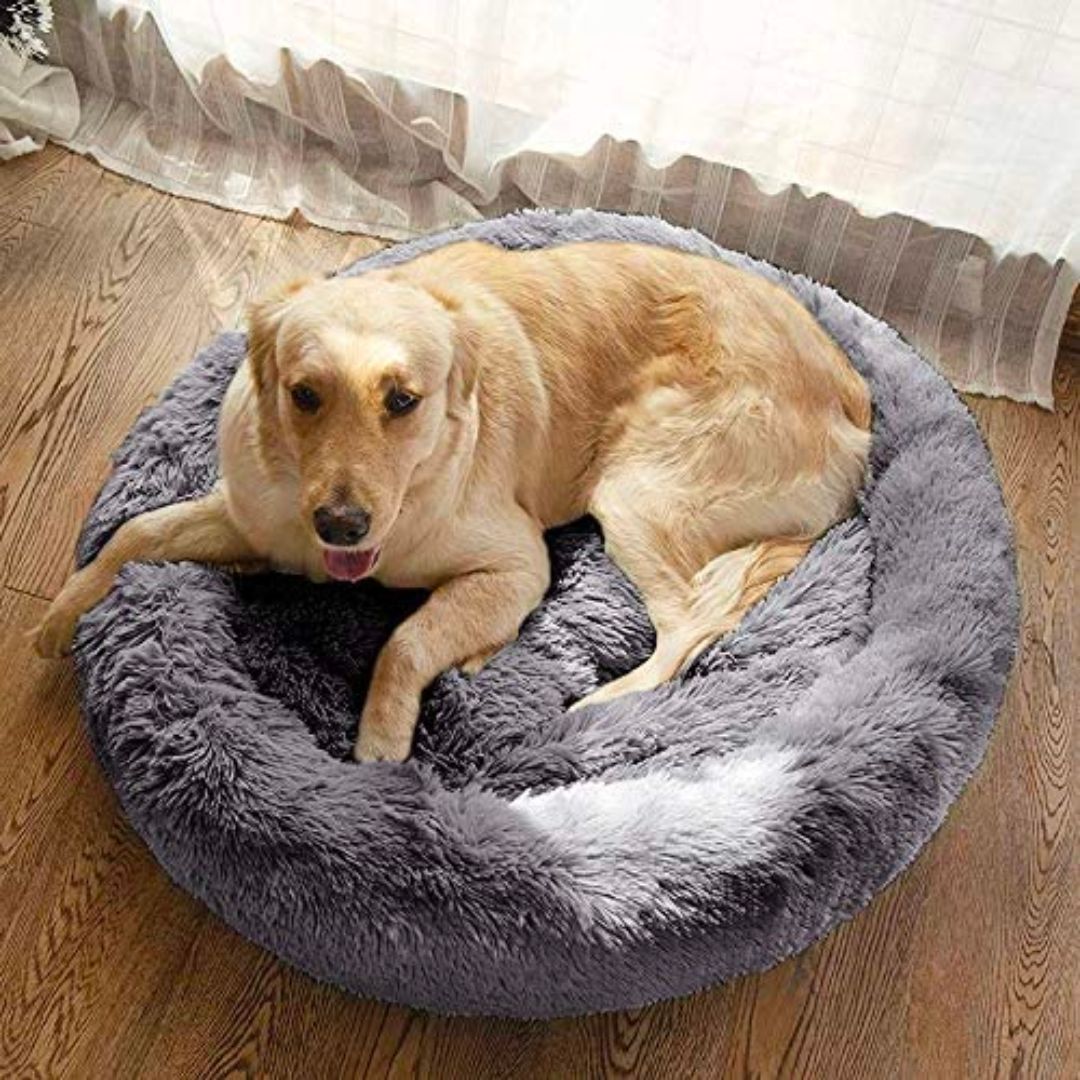 pets : Hondenbed Donut - Knus Comfortabel Zacht - Pluche in van Pantino
