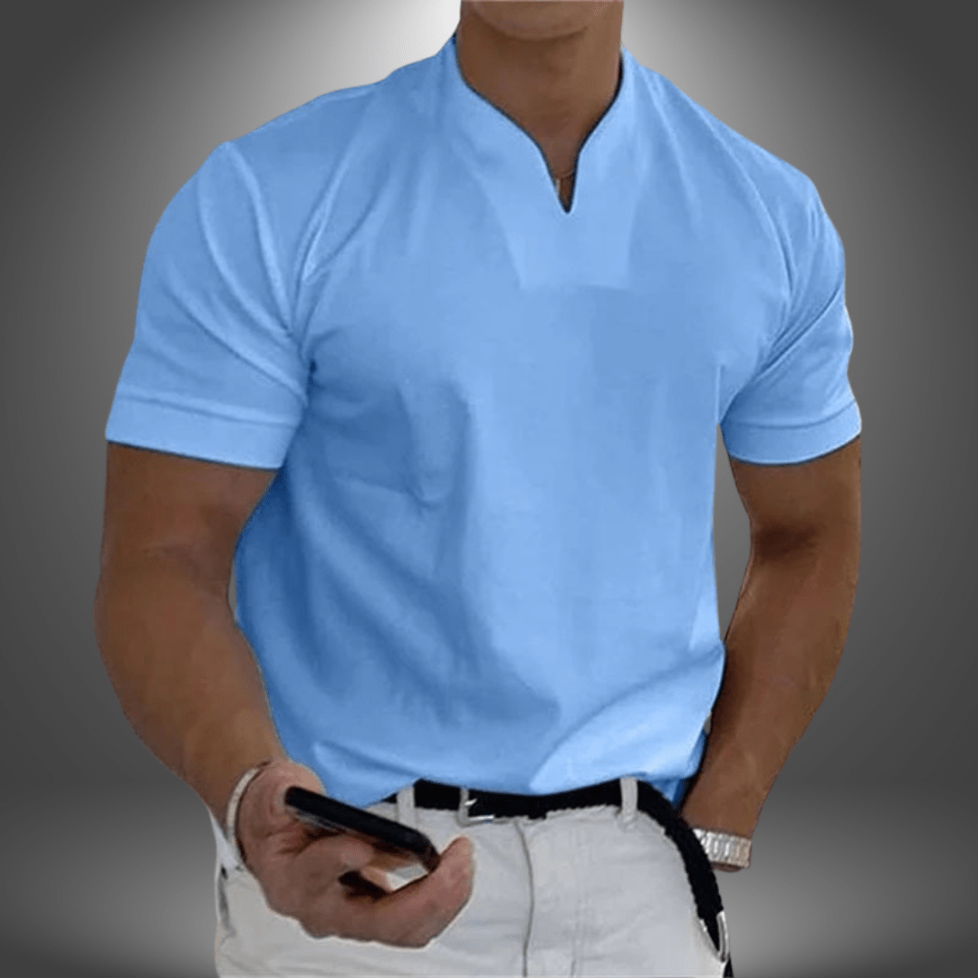 Men > Shirts > T-Shirt : Dominic V-Neck Tee – Slank T-shirt voor heren in van Pantinoshop