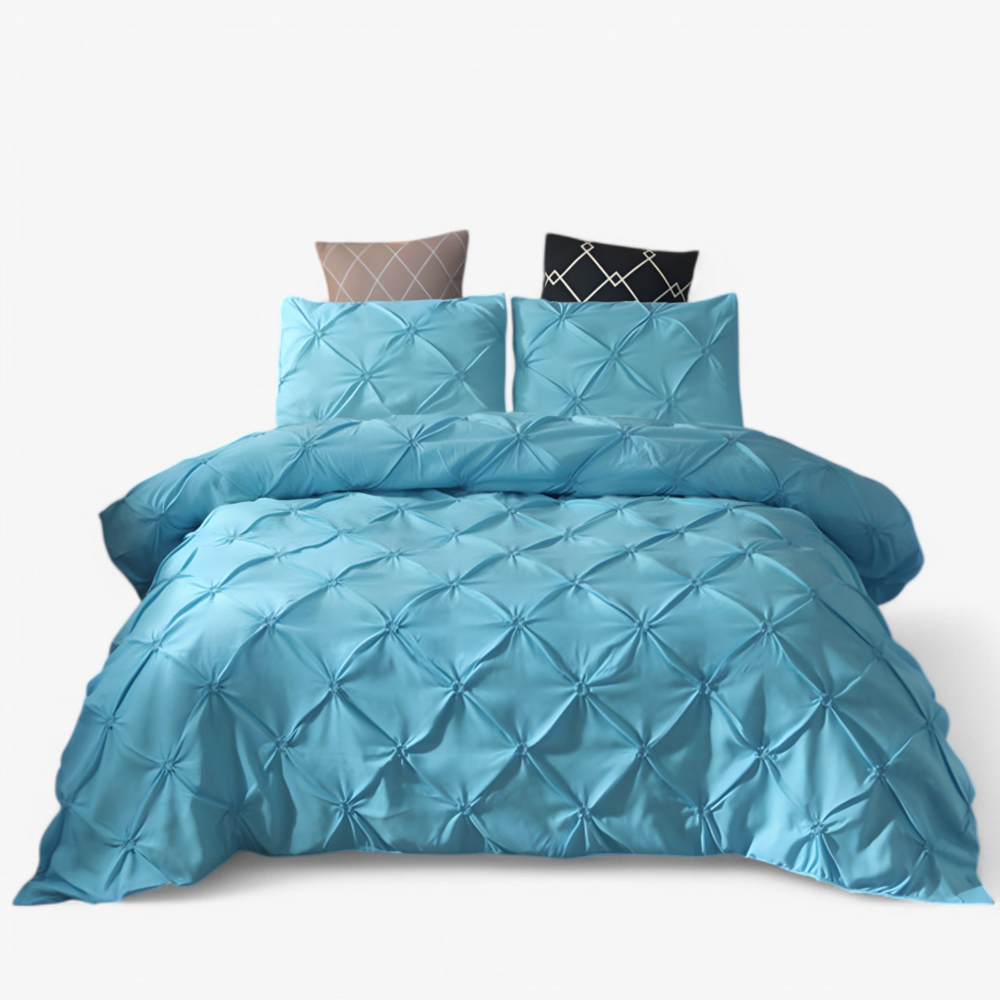 home & garden : Luxe Katoenen Bedlinnen - Zwart in Blauw van Pantino