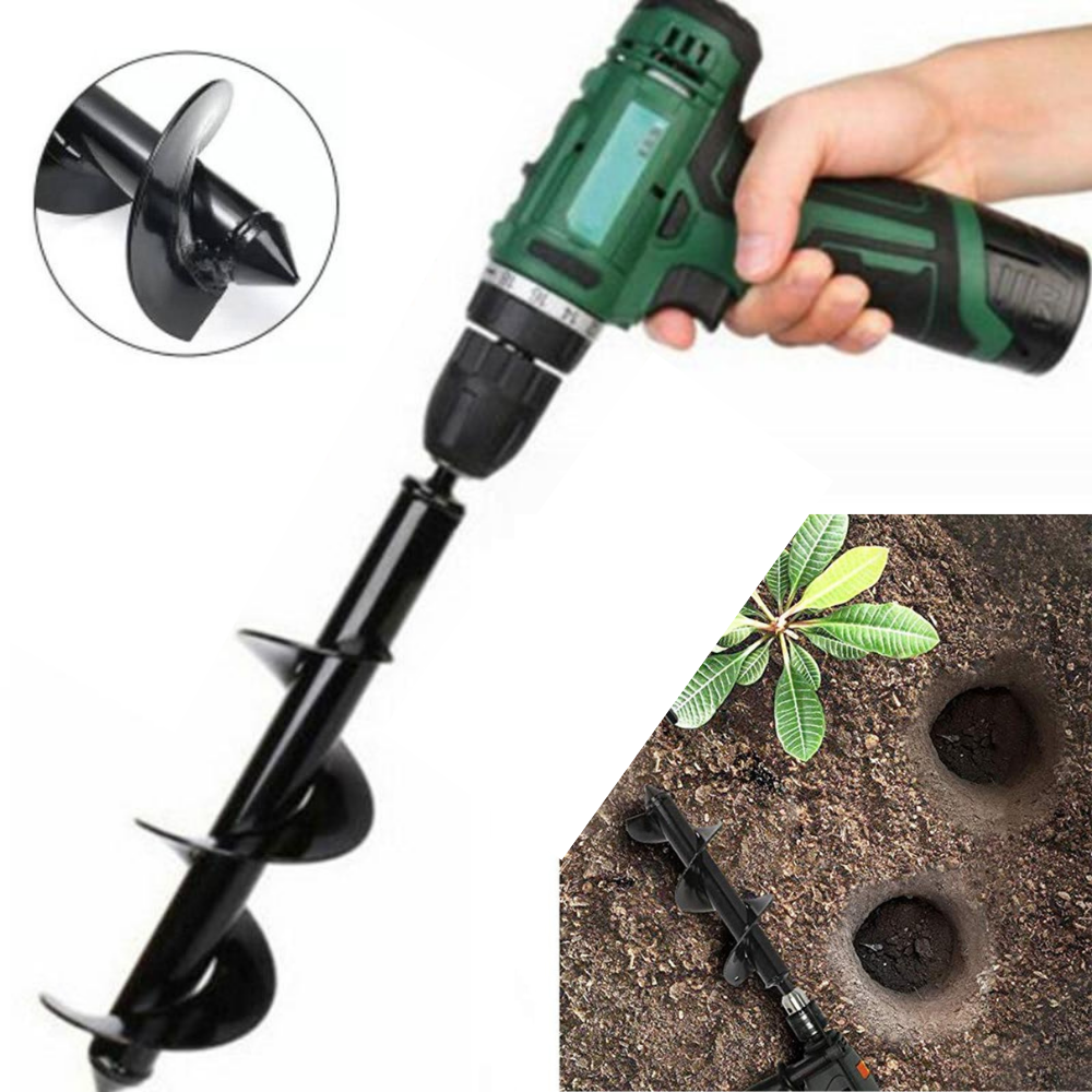 home & garden : Grondboor voor Boormachine - GardenFeel - Universeel - Ø 60mm - Zwart Staal in van Pantino