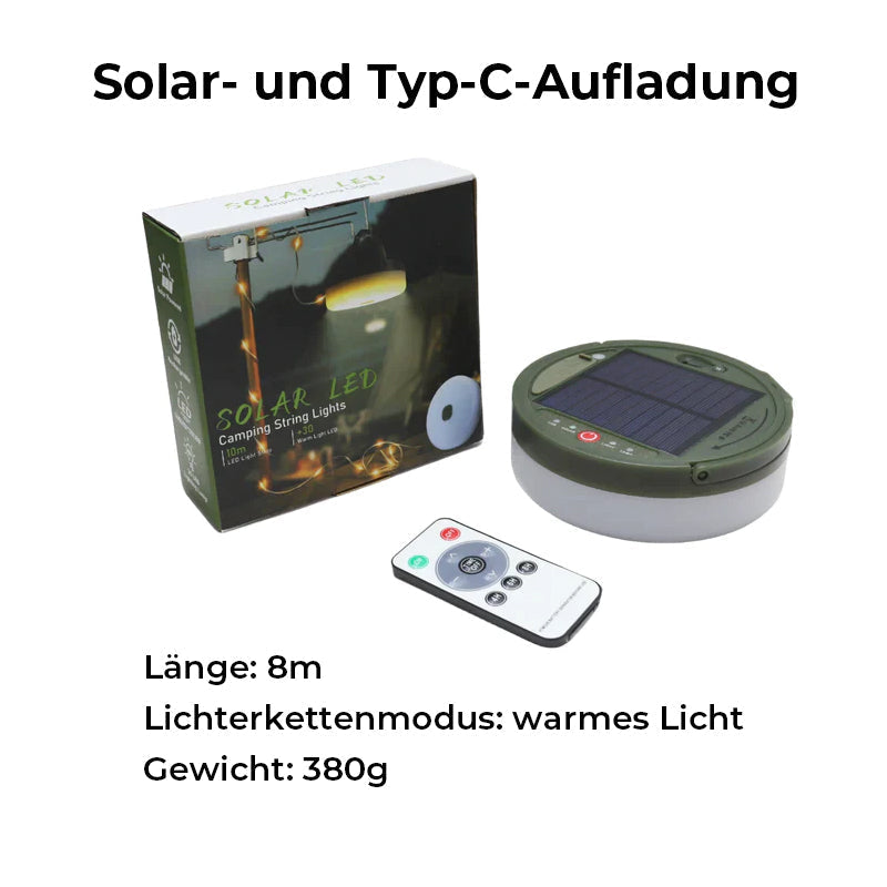 outdoor equipment : Waterdichte Draagbare Opvouwbare Lichtketting Type C Opladen in van Pantino