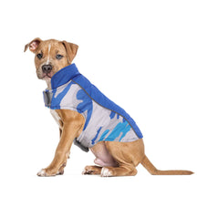 pets : Stijlvolle Camouflage Hondenjas met Reflecterende Stiksels - Paars in Blauw van Pantino