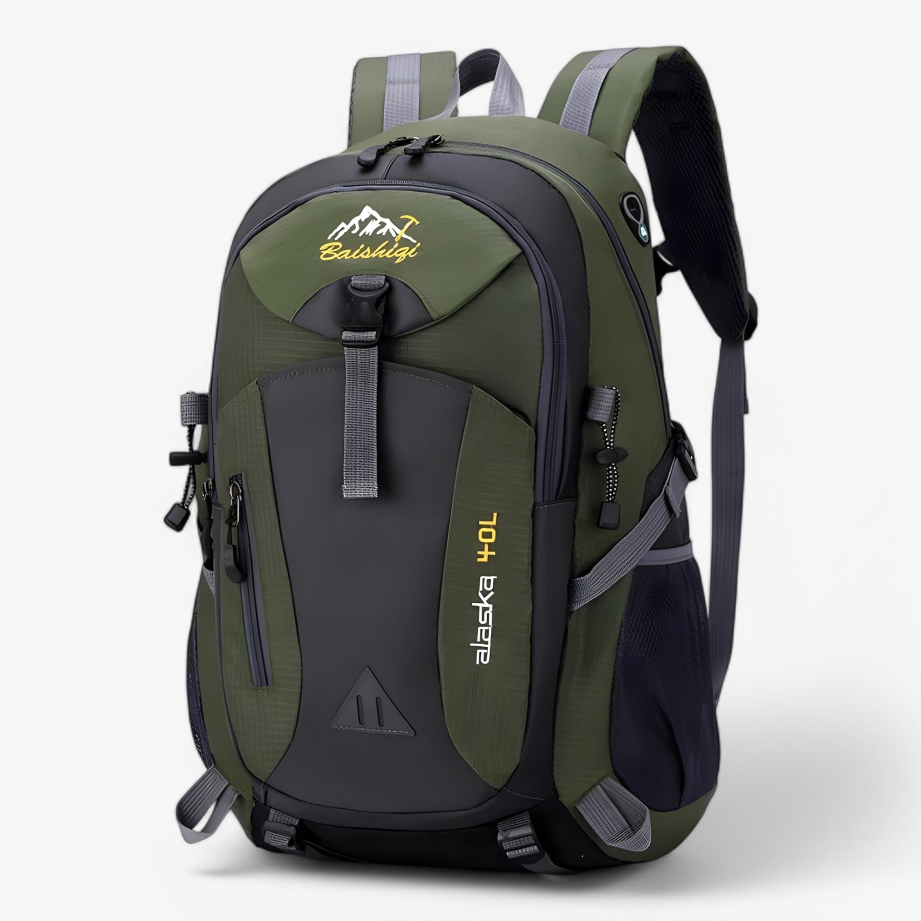 outdoor equipment : Wandelrugzak 40L - Donkerblauw Waterdichte Outdoor Backpack voor Heren & Dames in Groen van Pantino