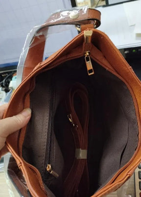 bags : Elegante Vintage Leren Tas met Stijl - Bruin in van Pantino