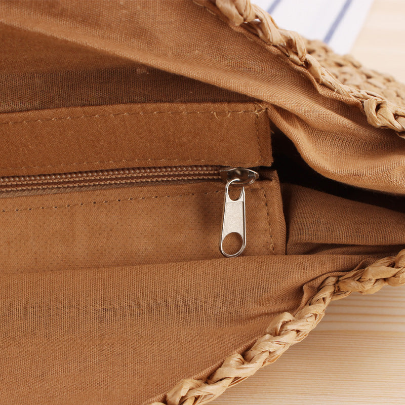 bags : Stro Handtas Zomer Strand - Beige in van Pantino