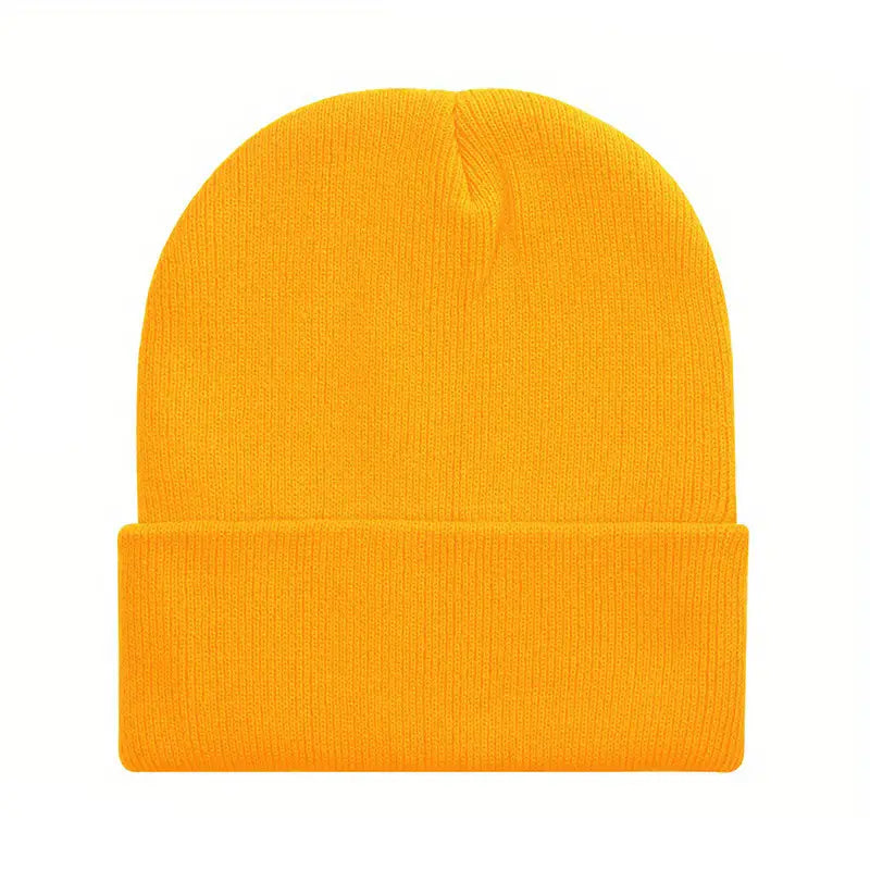 Beanie : Thermische Muts Wol - Extra Warme Winter Isolatie - Wol in Oranje van Pantino