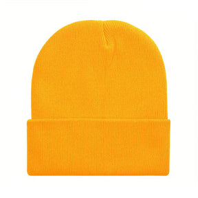 Beanie : Thermische Muts Wol - Extra Warme Winter Isolatie - Wol in Oranje van Pantino