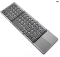 Faltbare Bluetooth-Tastatur Schwarz - Tragbar Kompakt - Kunststoff