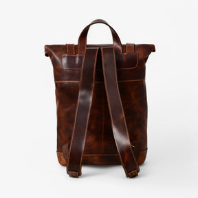 bags : Rugzak Bruin - Roll-Top in van Pantino