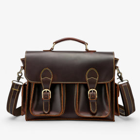 bags : Retro Lederen Aktetas Leer in van Pantino
