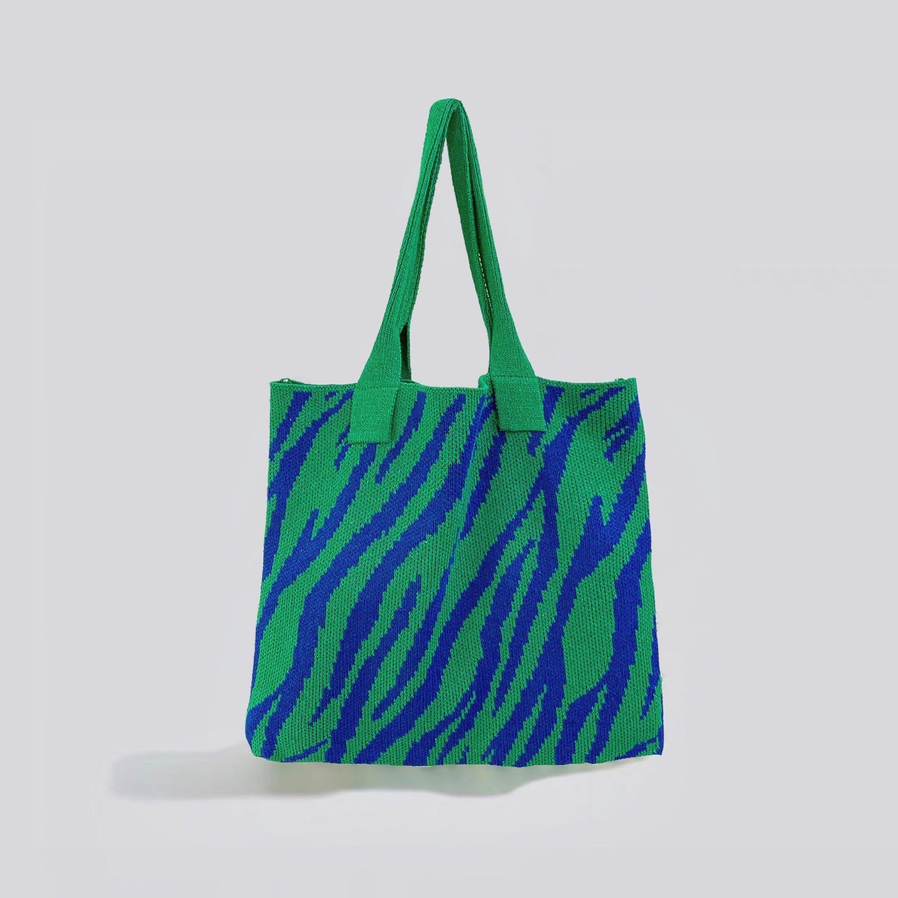 bags : ZeBra - Stijlvolle Tas Dames 4 Cm - Groen-Roze in Donkergroen-blauw van Pantino
