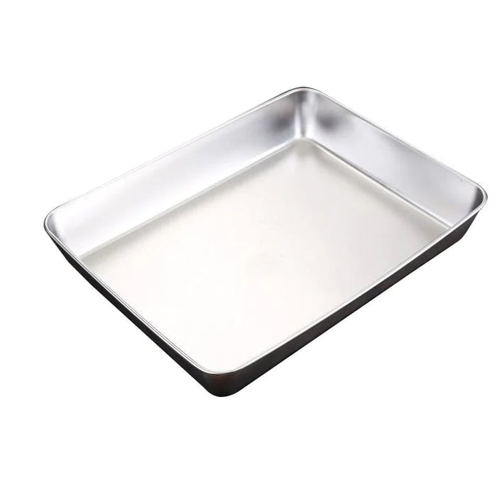 outdoor equipment : BBQTray - Vierkante Roestvrijstalen Plaat in Met deksel met magneet Met deksel van Pantino